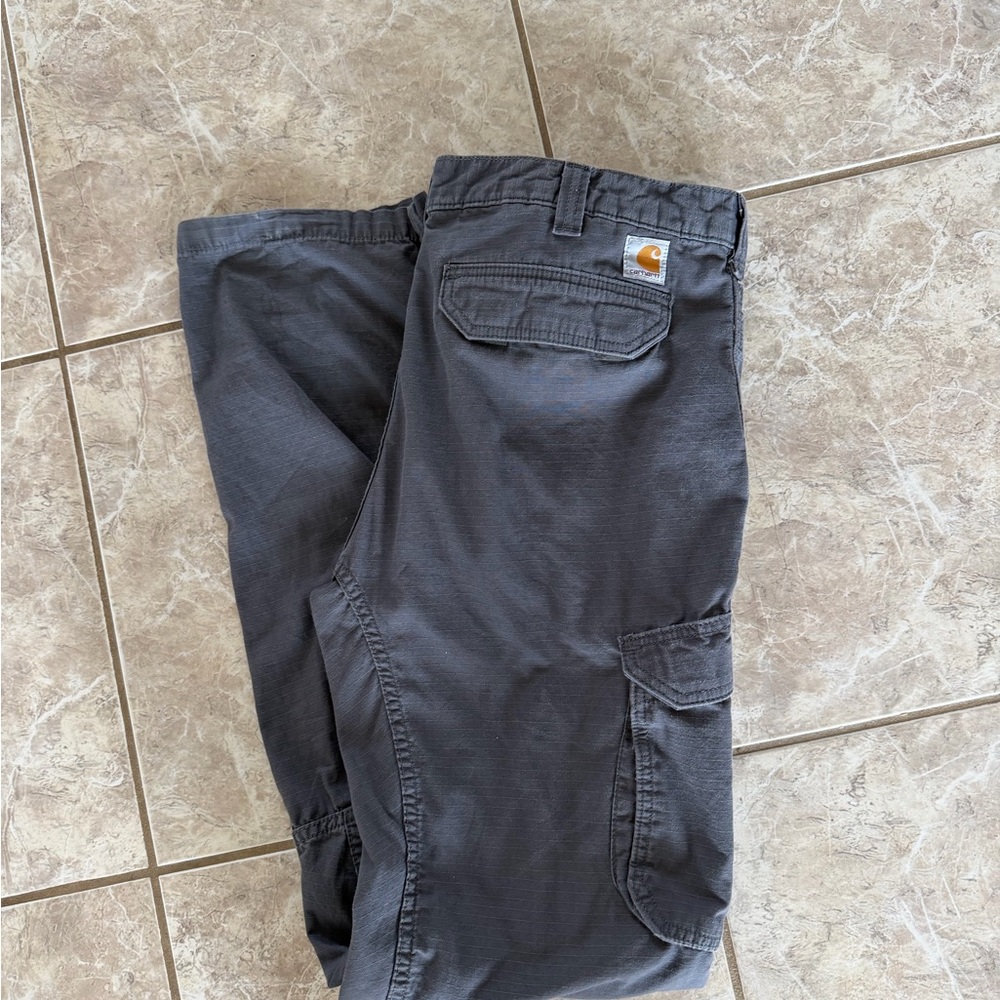 Carhartt Men’s Dark Gray Ripstop Cargo Pants